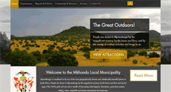 Desktop Screenshot of mkhondo.gov.za